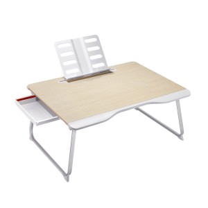 G6 MDF Multi-functional Foldable Laptop Desk Bed Tray with Drawer