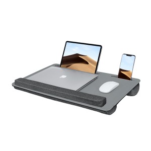 LA4 Portable PU leather Laptop Bed Tray Desk
